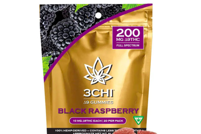 3Chi Delta 9 Gummy - Black Raspberry 10mg 20ct