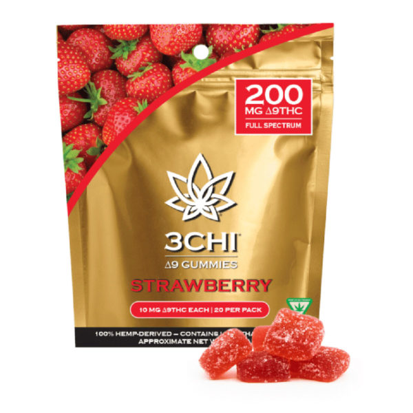 3Chi Delta 9 Gummy - Strawberry 10mg 20ct