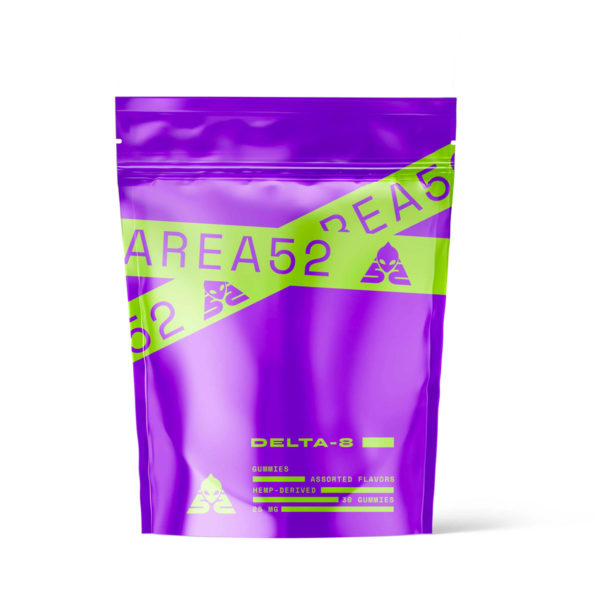 Area 52 Delta 8 Gummies - Assorted Flavors 750mg 30ct