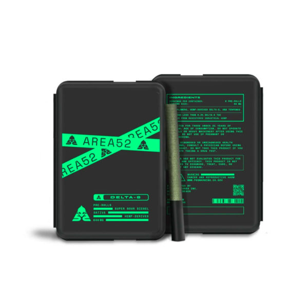 Area 52 Delta 8 Pre Roll - Super Sour Diesel Sativa 8ct