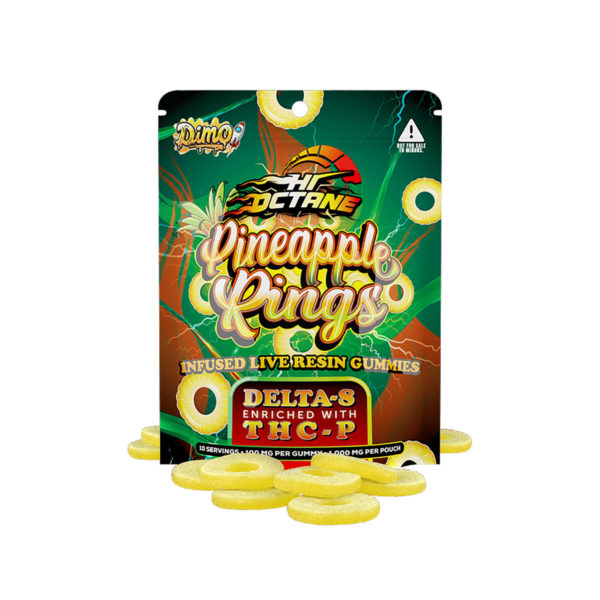 Dimo Gummy Delta 8 THCP - Pineapple Rings 1000mg