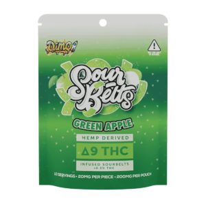 Dimo Gummy Delta 9 - Green Apple Sour Belts 200mg