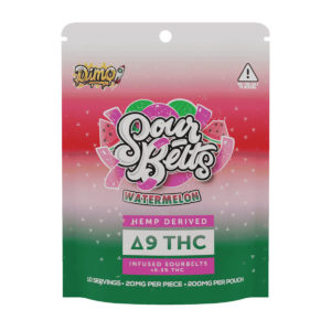 Dimo Gummy Delta 9 - Watermelon Sour Belts 200mg