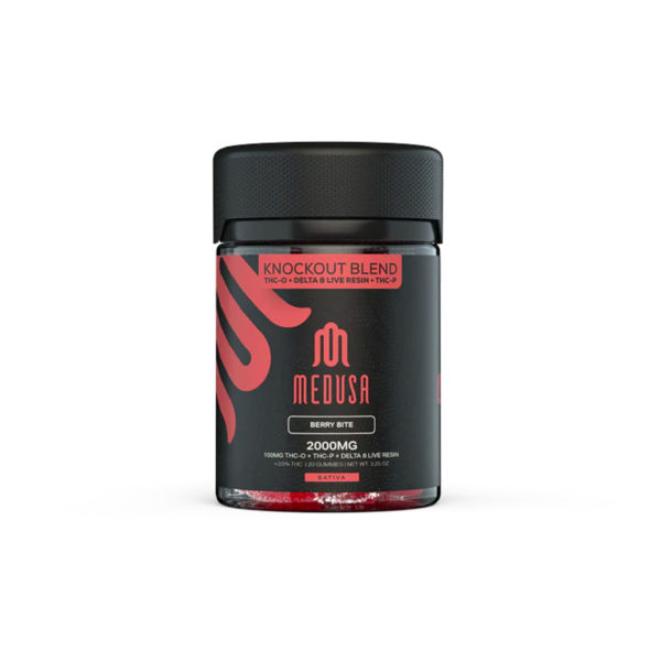 Medusa Knockout Gummies - Berry Bites Sativa 100MG 20ct