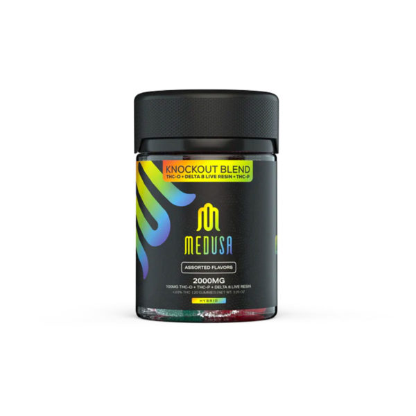 Medusa Knockout Gummies Delta 8 - Assorted Flavors Hybrid 100MG 20ct