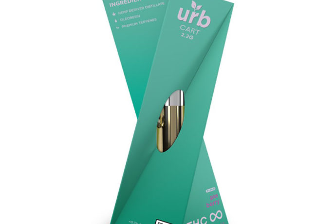 URB THC Infinity Vape Cartridges - Gas Berry 2.2ml