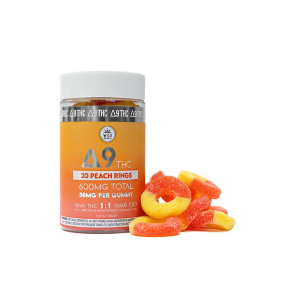 Wild Orchard D9 Gummies - Peach Rings 20CT