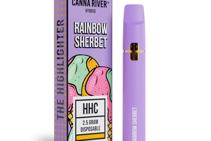 Canna River Highlighter HHC Disposable - Rainbow Sherbet 2.5G