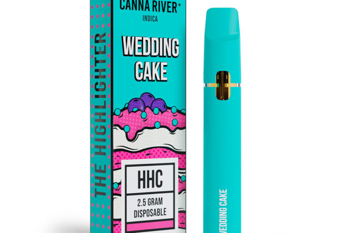 Canna River Highlighter HHC Disposable - Wedding Cake 2.5G
