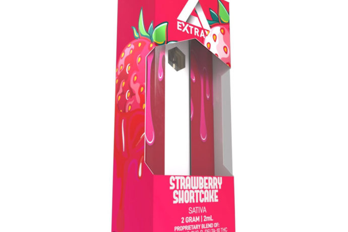 Delta Extrax Live Resin Disposable Vape - Strawberry Shortcake 2G