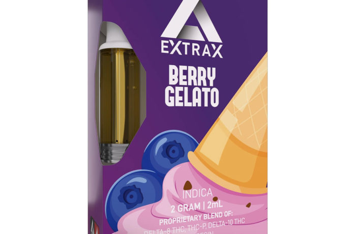 Delta Extrax Live Resin Vape Cartridge - Berry Gelato 2G