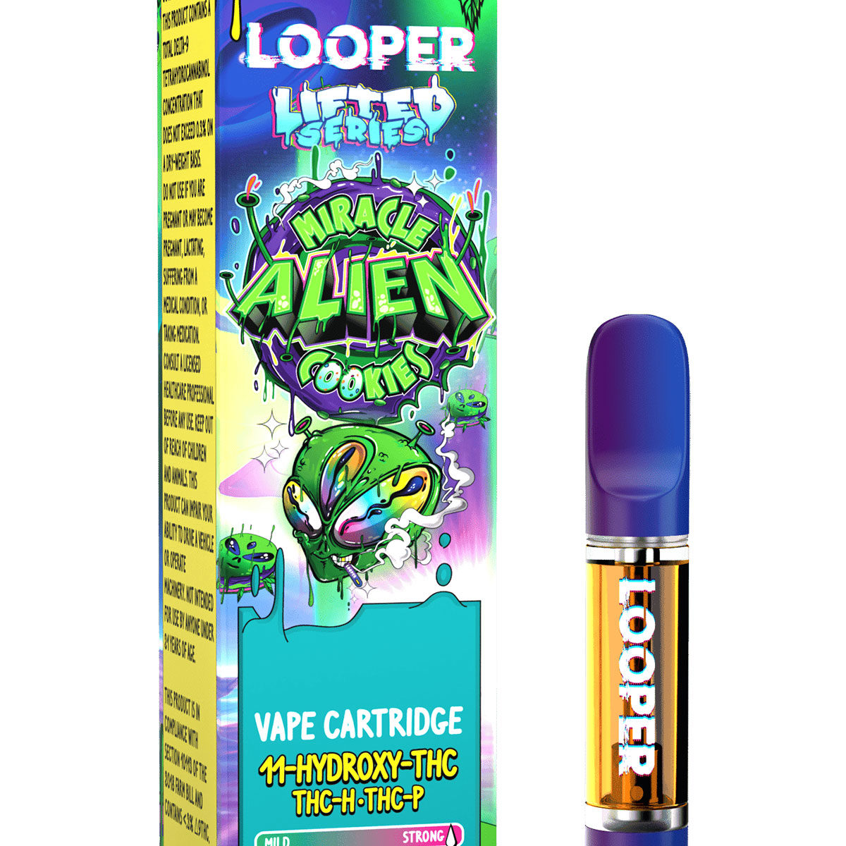 Dimo Lifted Series Live Resin Vape Cartridge - Miracle Alien 