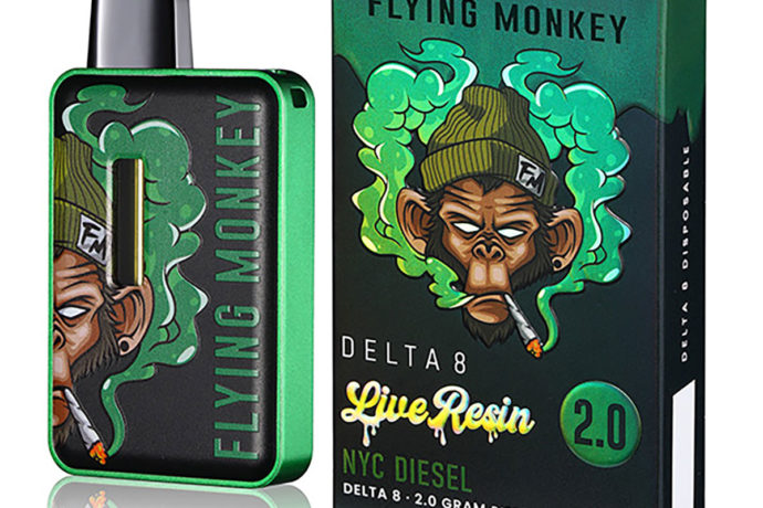 Flying Monkey Live Resin D8 Disposable Vape - NYC Diesel 2G