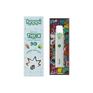 Happi THC-X + THC-P + D11 Disposable Vape - Rainbow Lime Slushy 3G