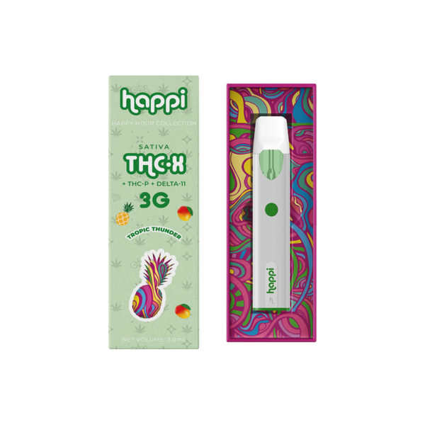 Happi THC-X + THC-P + D11 Disposable Vape - Tropic Thunder 3G