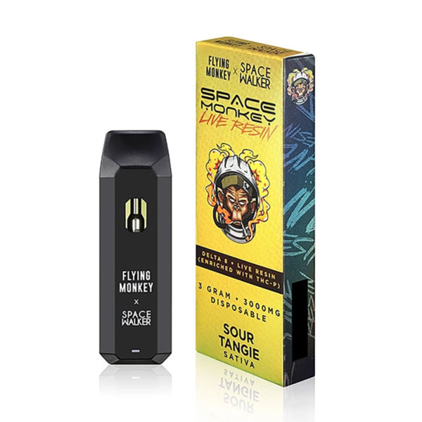 Space Monkey D8 THC-P Live Resin Disposable Vape - Sour Tangie 3G