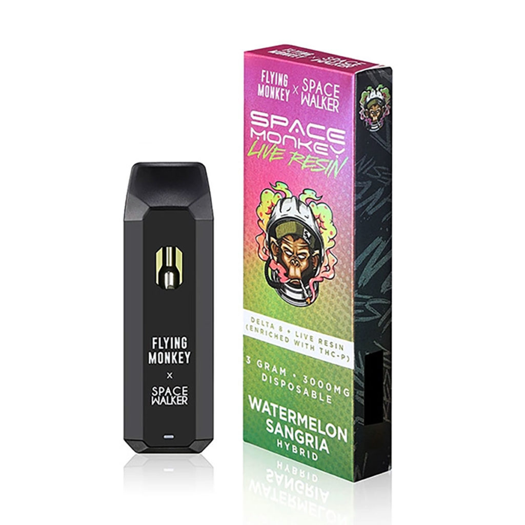 Space Monkey D8 + THCP + Live Resin Disposable Vape Watermelon