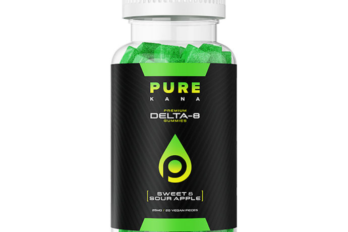 PureKana Delta 8 THC Gummies - Sweet and Sour Apple 500mg
