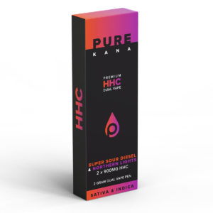 PureKana HHC Dual Vape Pen - Northern Lights and Super Sour Diesel 1800mg