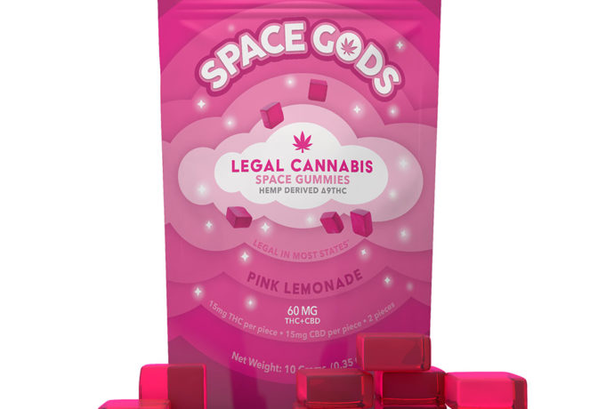 Space Gods Delta 9 THC plus CBD Gummies - Pink Lemonade 10 count