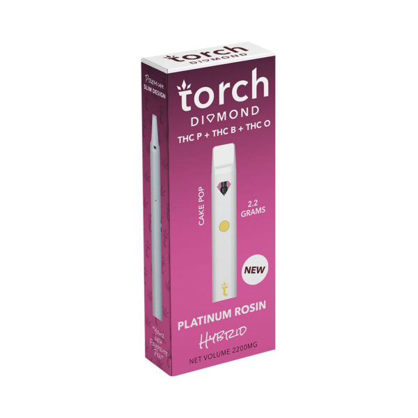 Torch Diamond Platinum Rosin Disposable - Cake Pop 2.2G