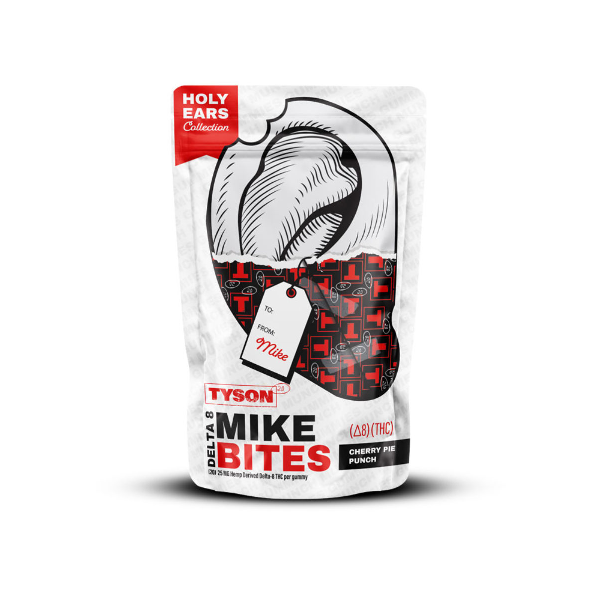 Tyson 2.0 Mike Bites Delta 8 THC Gummies – Cherry Pie Punch 500mg