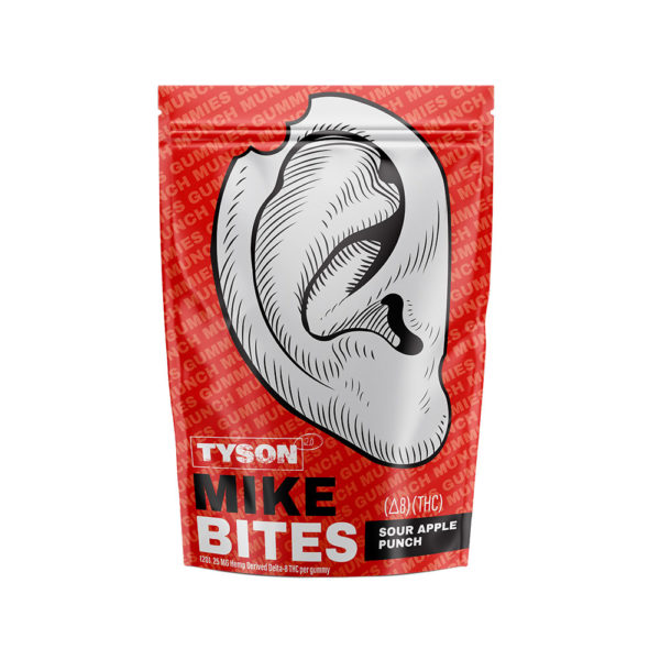 Tyson 2.0 Mike Bites Delta 8 THC Gummies - Sour Apple Punch 500mg