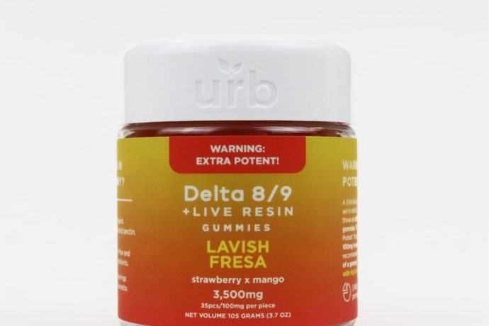 URB Delta 8 D9 Spiked Gummies - Lavish Fresa 3500MG