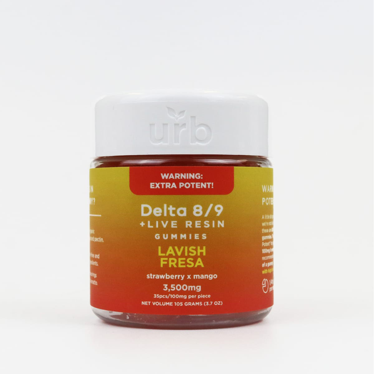 URB Delta 8Delta 9 Spiked Gummies – Lavish Fresa 3500MG