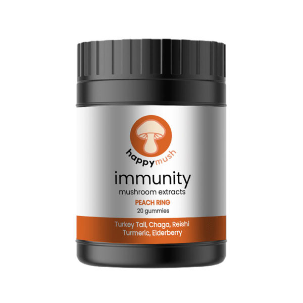 HappyMush Immunity Gummies - Peach Ring 20ct