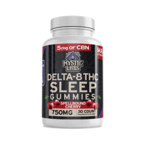 Mystic Labs Delta 8 plus CBN Sleep Gummy - Spellbound Cherry 750mg