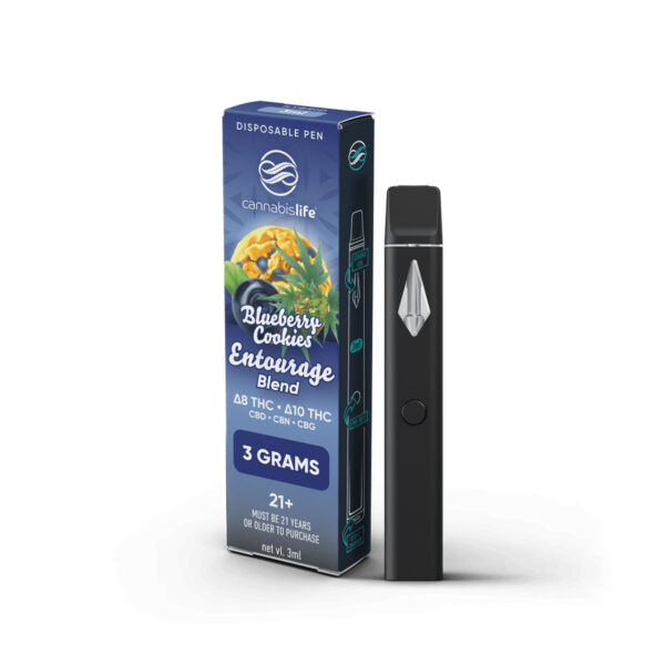 Cannabis Life Entourage Blend Disposable - Blueberry Cookies 3G
