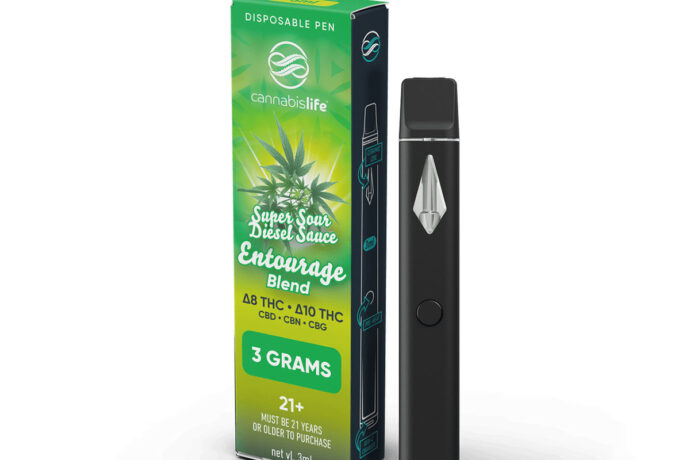 Cannabis Life Entourage Blend Disposable - Super Sour Diesel 3G