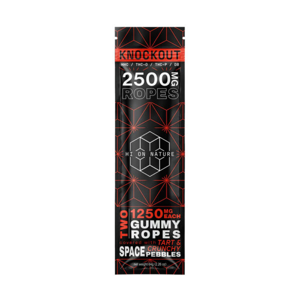 Hi On Nature Delta Knockout Blend Gummy Rope - Space Pebbles 2500mg