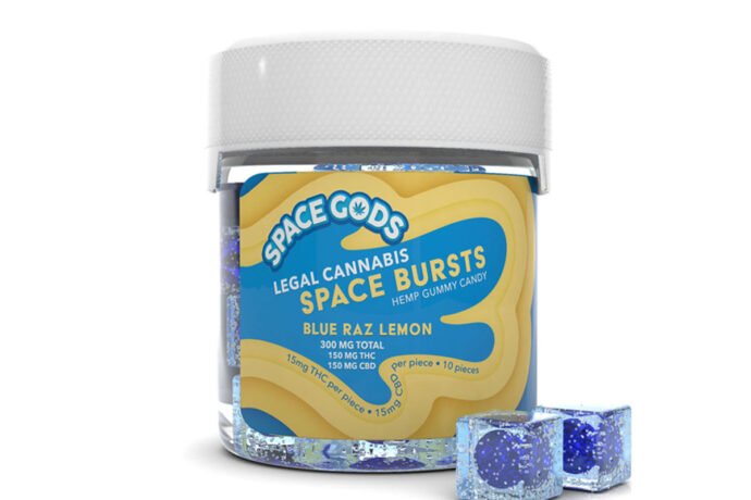 Space Gods Delta 9 Space Bursts - Blue Raz Lemon 300MG