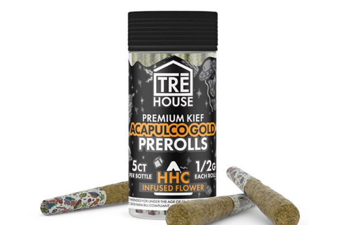 TRE House HHC Premium Kief Prerolls - Acapulco Gold 5CT