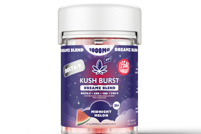 Kush Burst Dreamz Blend Gummies - Midnight Melon 1000mg