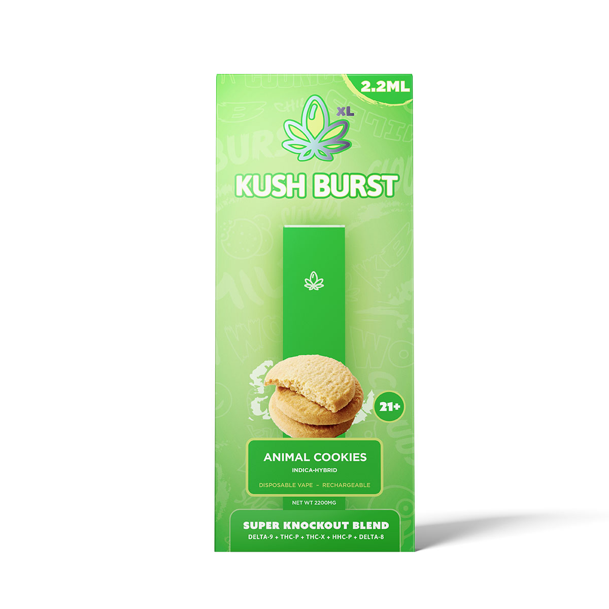 Kush Burst Super Knockout Disposable – Animal Cookies 2.2ml