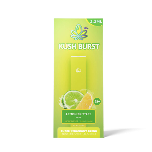 Kush Burst Super Knockout Disposables - Lemon Skittles 2.2ml