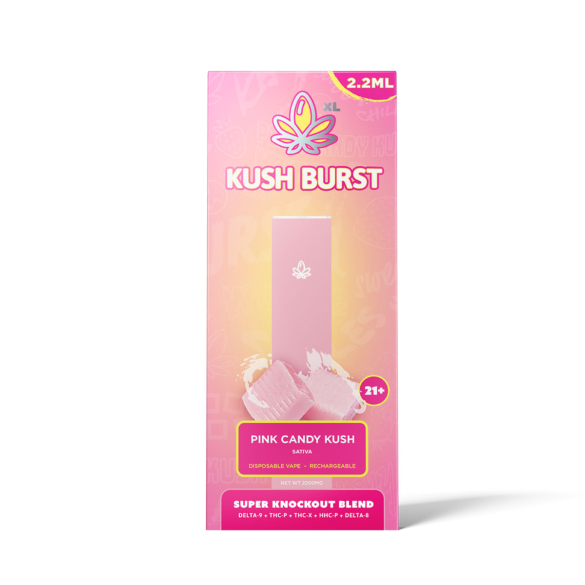 Kush Burst Super Knockout Disposable – Pink Candy Kush 2.2ml