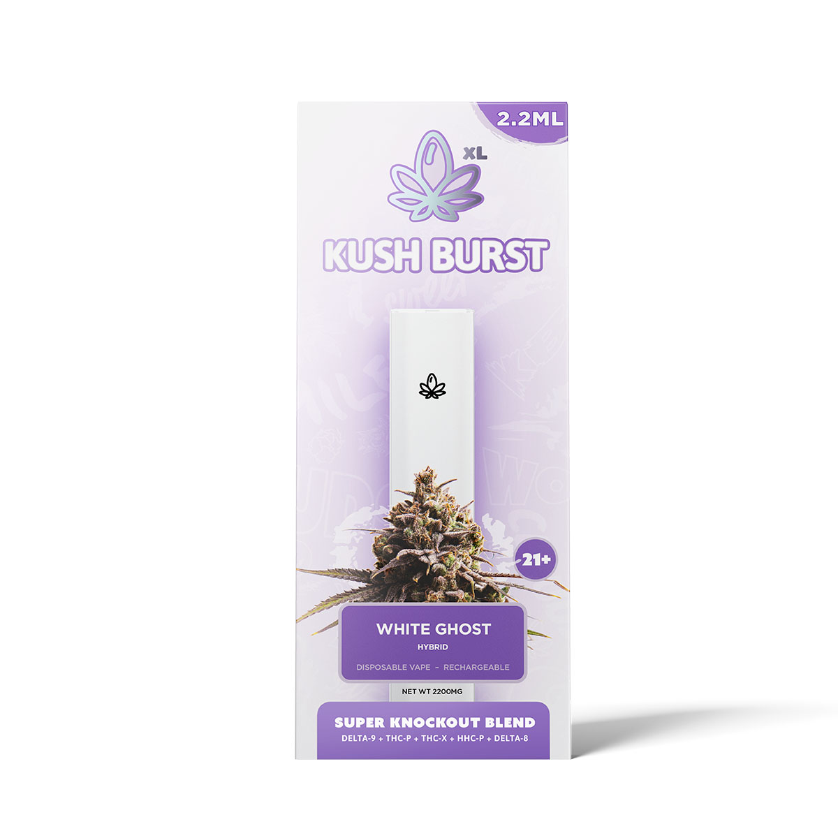 Kush Burst Super Knockout Disposable – White Ghost 2.2ml