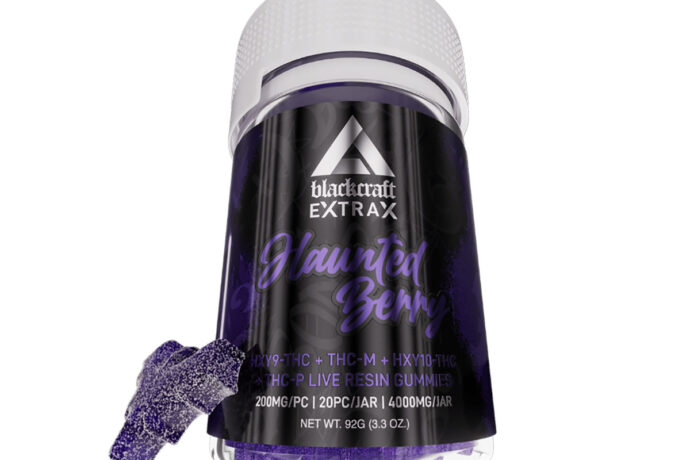 Blackcraft Extrax HXY-9 THC-M HXY-10 THC-P Gummies 4000mg 20ct Haunted Berry