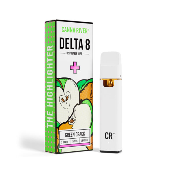 Canna River Delta 8 Disposable Green Crack 2g