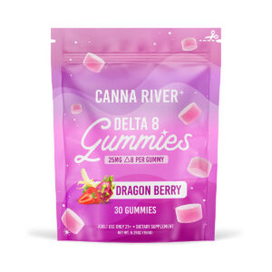 Canna River Delta 8 Gummy 30 Count Dragon Berry 25mg