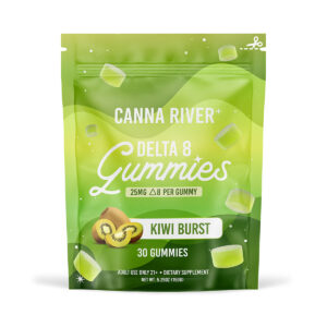 Canna River Delta 8 Gummy 30 Count Kiwi Burst 25mg