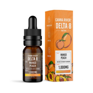 Canna River Delta 8 Tincture Mango Peach 1000 mg