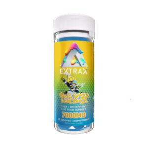 Delta Extrax THCa Gummies Adios Blend Blue Razz Lemonade 7000mg