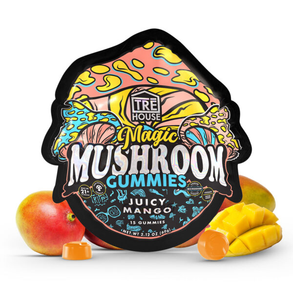 Trehouse Juicy Mango Magic Mushroom Gummies 15CT