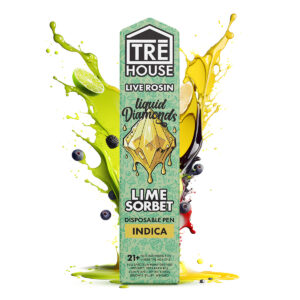 Trehouse Live Rosin Liquid Diamonds Vape Pen D8 D9 D10 HHC THCP - Lime Sorbet Indica 2g