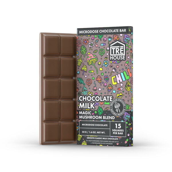 Trehouse Magic Mushroom Chocolate Bar - Chocolate Milk